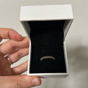 Pandora Rose Gold Band of Hearts Ring